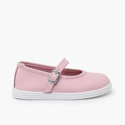 Zapatillas<Pisamonas Merceditas Piel Lavable Hebilla