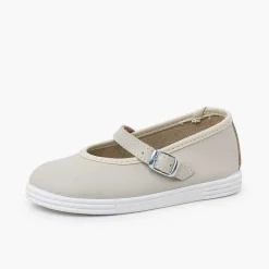 Zapatillas<Pisamonas Merceditas Piel Lavable Hebilla