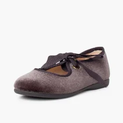 Merceditas Niña<Pisamonas Merceditas Terciopelo Lazo Faya Niña