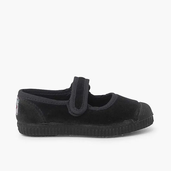 Zapatillas<Pisamonas Merceditas Terciopelo Puntera Goma