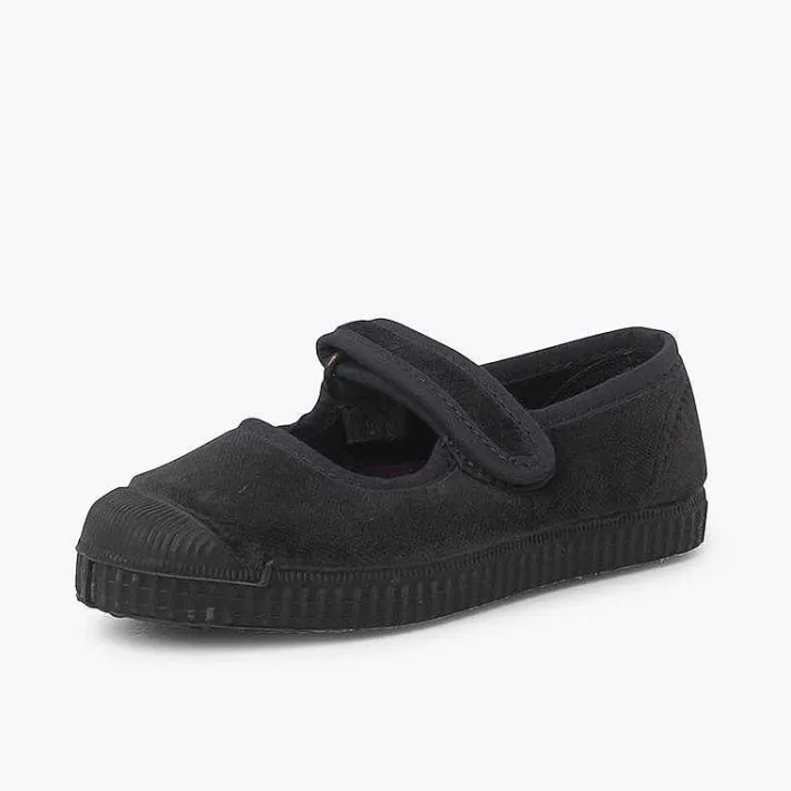 Zapatillas<Pisamonas Merceditas Terciopelo Puntera Goma
