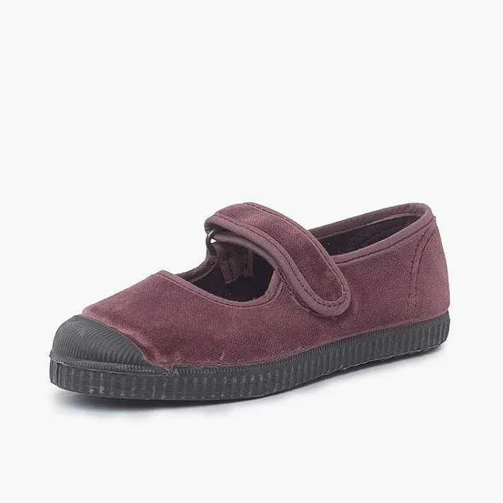Zapatillas<Pisamonas Merceditas Terciopelo Puntera Goma