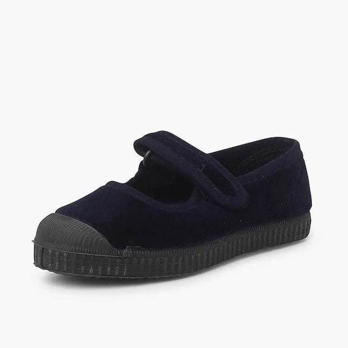 Zapatillas<Pisamonas Merceditas Terciopelo Puntera Goma