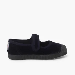 Zapatillas<Pisamonas Merceditas Terciopelo Puntera Goma