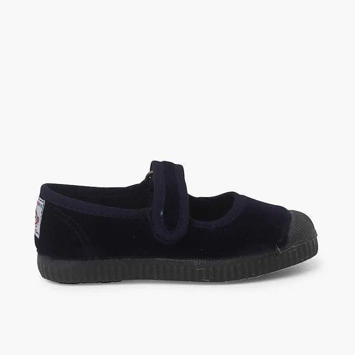 Zapatillas<Pisamonas Merceditas Terciopelo Puntera Goma