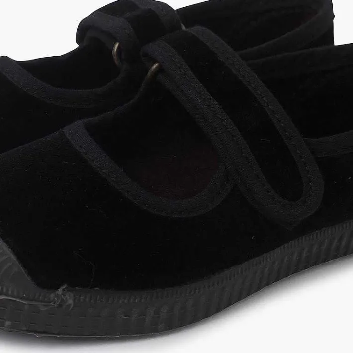 Zapatillas<Pisamonas Merceditas Terciopelo Puntera Goma