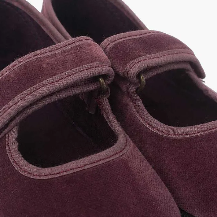Zapatillas<Pisamonas Merceditas Terciopelo Puntera Goma