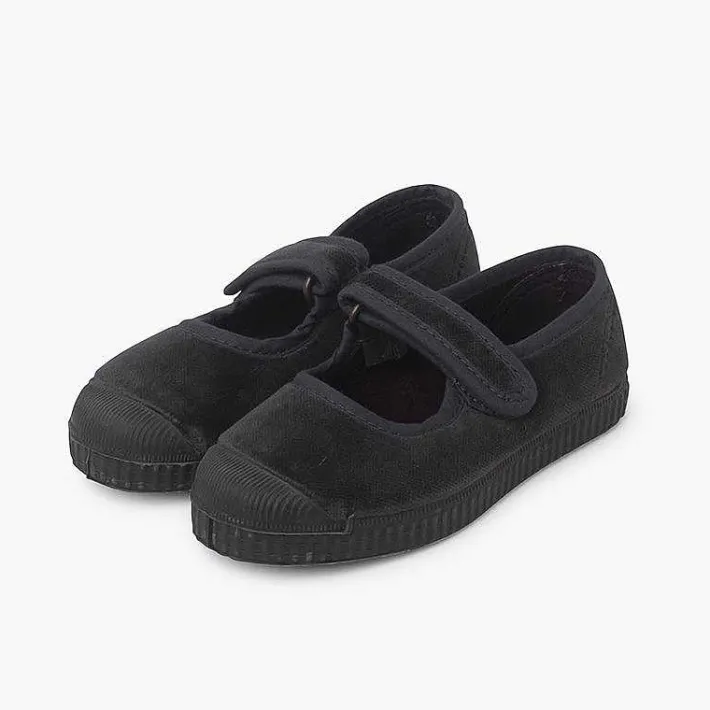 Zapatillas<Pisamonas Merceditas Terciopelo Puntera Goma