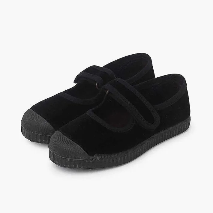Zapatillas<Pisamonas Merceditas Terciopelo Puntera Goma