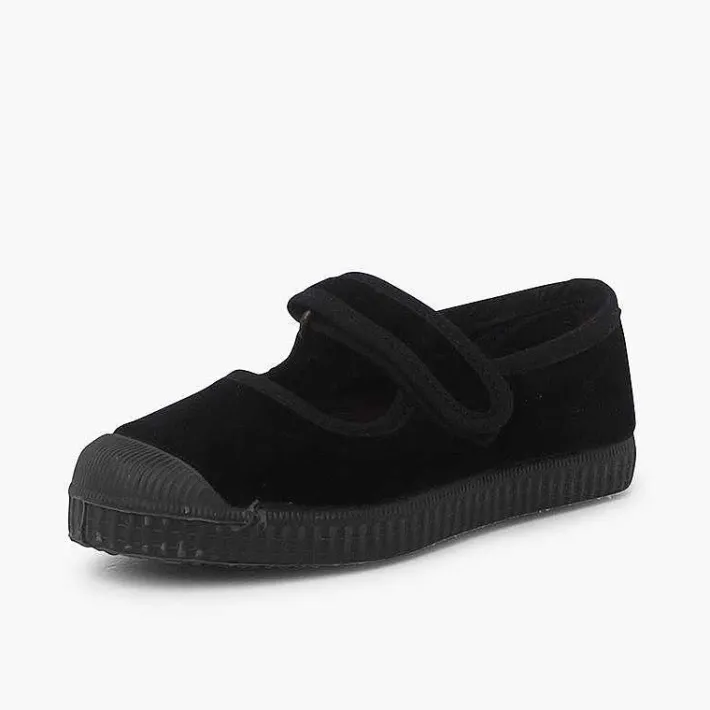 Zapatillas<Pisamonas Merceditas Terciopelo Puntera Goma