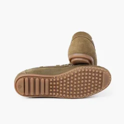 Zapatos Comunión<Pisamonas Mocasin Niño Serraje Ceremonia Lazo