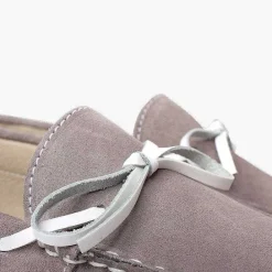 Zapatos Comunión<Pisamonas Mocasin Niño Serraje Ceremonia Lazo