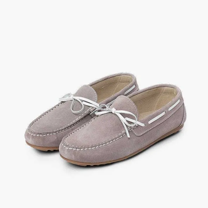 Zapatos Comunión<Pisamonas Mocasin Niño Serraje Ceremonia Lazo