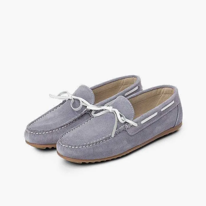 Zapatos Comunión<Pisamonas Mocasin Niño Serraje Ceremonia Lazo