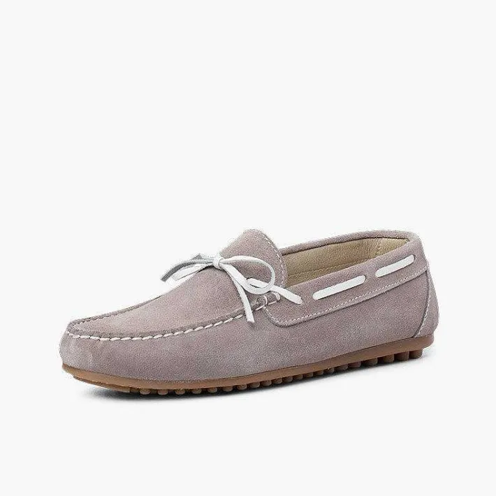 Zapatos Comunión<Pisamonas Mocasin Niño Serraje Ceremonia Lazo