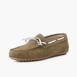 Zapatos Comunión<Pisamonas Mocasin Niño Serraje Ceremonia Lazo