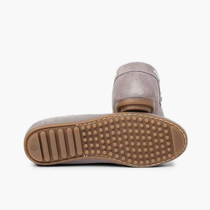 Zapatos Comunión<Pisamonas Mocasin Niño Serraje Ceremonia Lazo