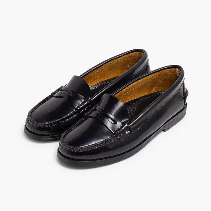 Zapatos Colegiales<Pisamonas Mocasines Niña Colegio Castellanos Piel