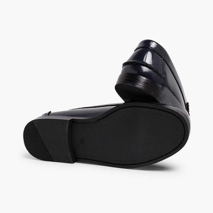 Zapatos Colegiales<Pisamonas Mocasines Niña Colegio Castellanos Piel