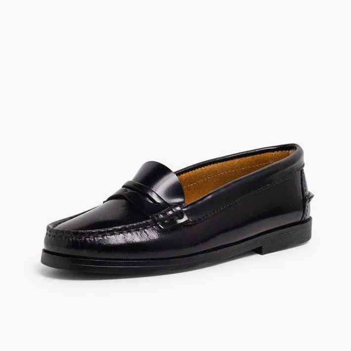 Zapatos Colegiales<Pisamonas Mocasines Niña Colegio Castellanos Piel