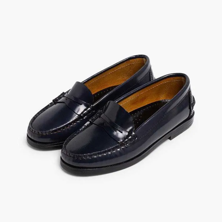 Zapatos Colegiales<Pisamonas Mocasines Niña Colegio Castellanos Piel