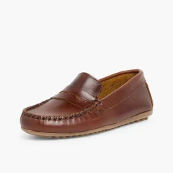 Zapatos Comunión<Pisamonas Mocasines Niño Cuero Antifaz