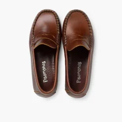 Zapatos Comunión<Pisamonas Mocasines Niño Cuero Antifaz