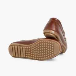 Zapatos Comunión<Pisamonas Mocasines Niño Cuero Antifaz