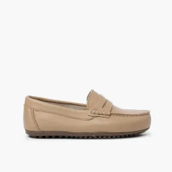 Zapatos Comunión<Pisamonas Mocasines Niño Piel Antifaz