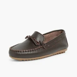 Zapatos Comunión<Pisamonas Mocasines Niño Piel Lazo