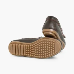 Zapatos Comunión<Pisamonas Mocasines Niño Piel Lazo