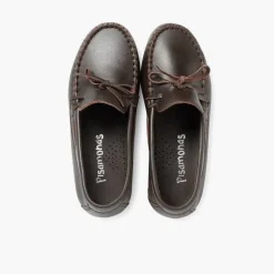 Zapatos Comunión<Pisamonas Mocasines Niño Piel Lazo