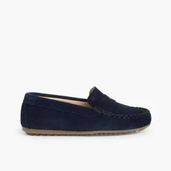 Zapatos Comunión<Pisamonas Mocasines Niño Serraje Antifaz
