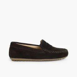 Zapatos Comunión<Pisamonas Mocasines Niño Serraje Antifaz