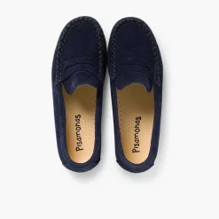 Zapatos Comunión<Pisamonas Mocasines Niño Serraje Antifaz