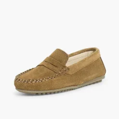 Zapatos Comunión<Pisamonas Mocasines Niño Serraje Antifaz
