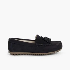 Zapatos Comunión<Pisamonas Mocasines Niño Serraje Con Borlas
