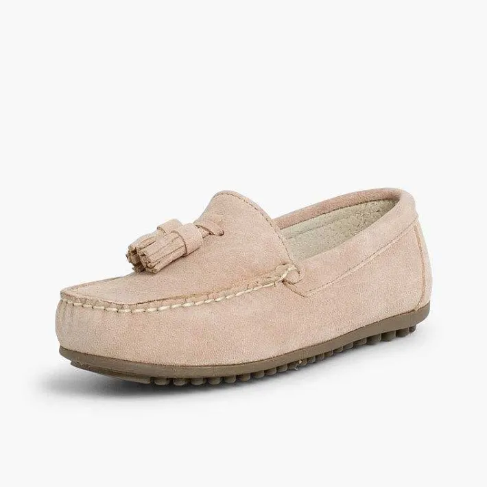 Zapatos Comunión<Pisamonas Mocasines Niño Serraje Con Borlas