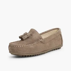 Zapatos Comunión<Pisamonas Mocasines Niño Serraje Con Borlas