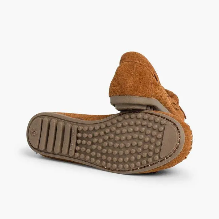 Zapatos Comunión<Pisamonas Mocasines Niño Serraje Con Borlas