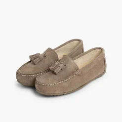 Zapatos Comunión<Pisamonas Mocasines Niño Serraje Con Borlas