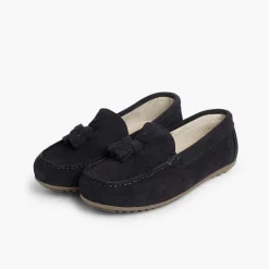 Zapatos Comunión<Pisamonas Mocasines Niño Serraje Con Borlas