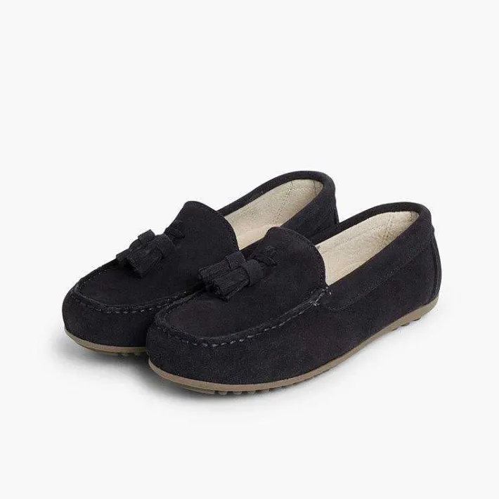 Zapatos Comunión<Pisamonas Mocasines Niño Serraje Con Borlas