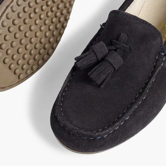 Zapatos Comunión<Pisamonas Mocasines Niño Serraje Con Borlas
