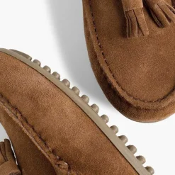 Zapatos Comunión<Pisamonas Mocasines Niño Serraje Con Borlas