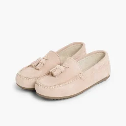 Zapatos Comunión<Pisamonas Mocasines Niño Serraje Con Borlas