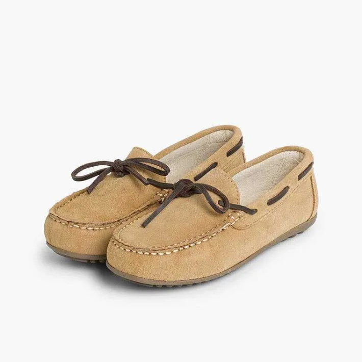 Mocasines<Pisamonas Mocasines Niño Serraje Lazo Pasado