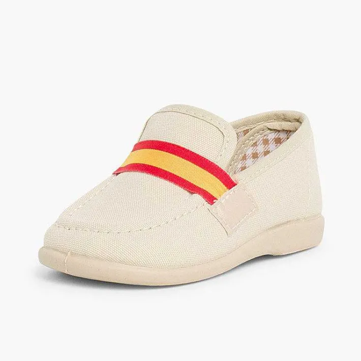Mocasines<Pisamonas Mocasines Niño Tela Bandera Espana