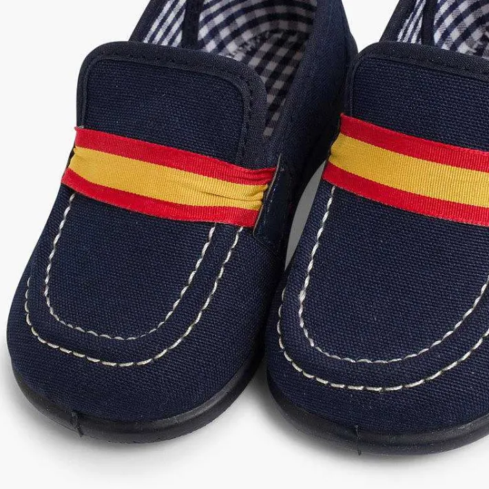 Mocasines<Pisamonas Mocasines Niño Tela Bandera Espana
