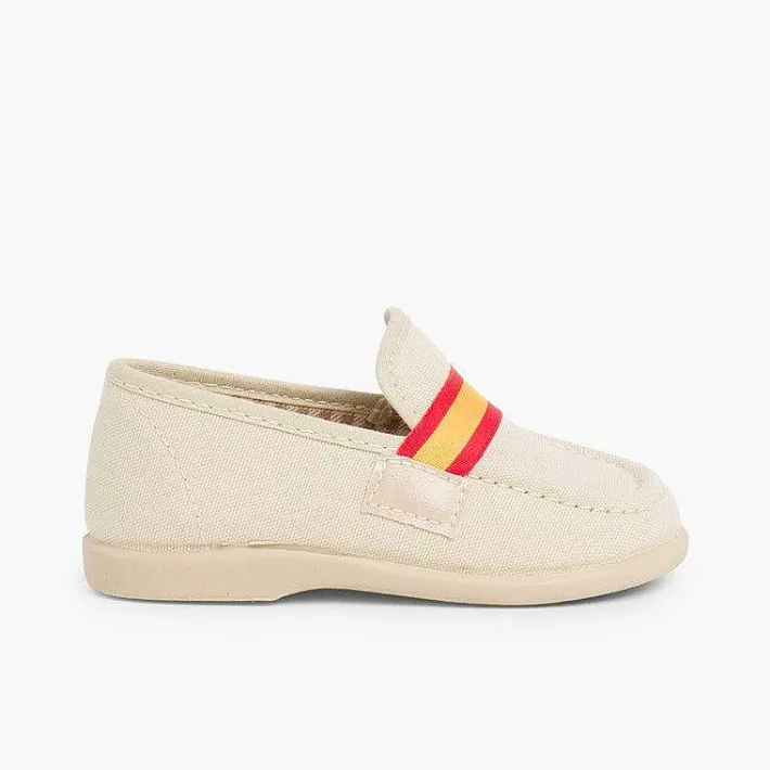 Mocasines<Pisamonas Mocasines Niño Tela Bandera Espana